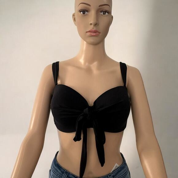 NWOT Coco Reef Black Five Way Bra Sized Underwire Bikini Top (32/34 DD) - Picture 6 of 16